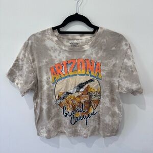 Might Fine Arizona Grand Canyon Tie-Dye Crop Tee - Size L Junior’s.